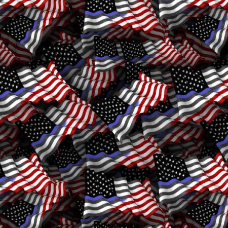 American Flag and Thin Blue Line Flag 23