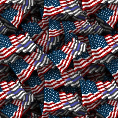 American Flag and Thin Blue Line