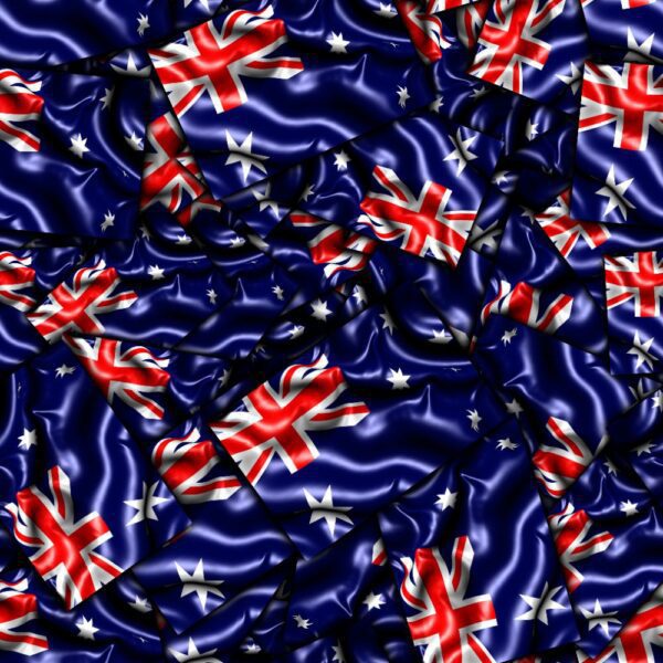 Australian Waving Flag