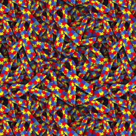 Autism Awareness Ribbons