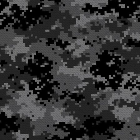 Black Digital Camouflage