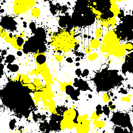 Black and Yellow Paint Splatter