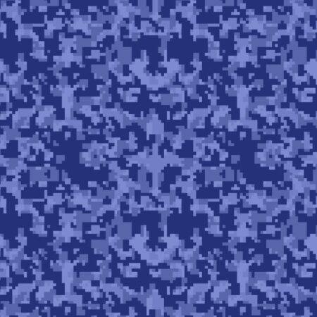 Blue Digital Camouflage