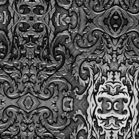 Brushed Steel Scrollwork