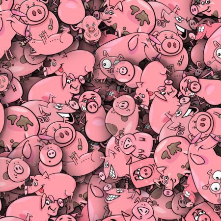 Cartoon Pigs 25