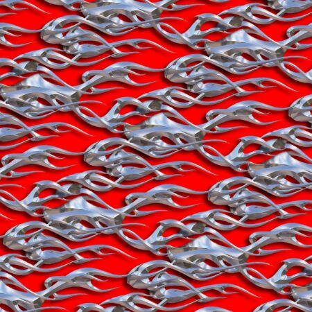 Chrome Tribal Flames 23