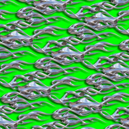 Chrome Tribal Flames 25