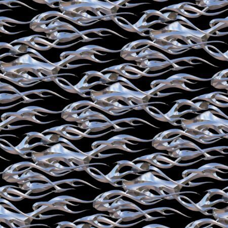 Chrome Tribal Flames 26