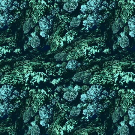 Coral Camo Deep Turquoise