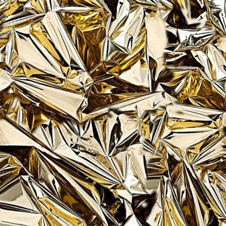 Crumpled Gold Paper 23