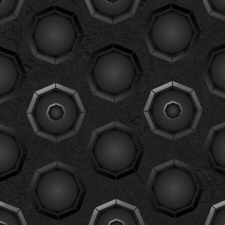 Dark Octagons with Light Gray