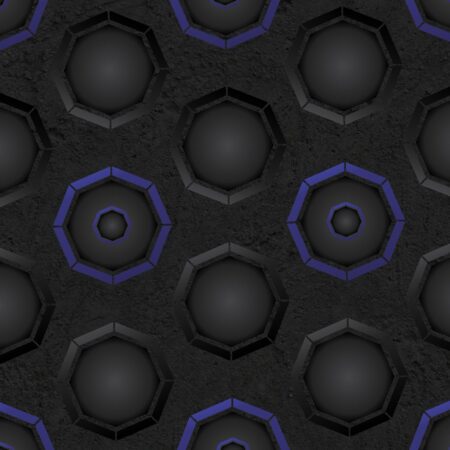 Dark Octagons with Purple