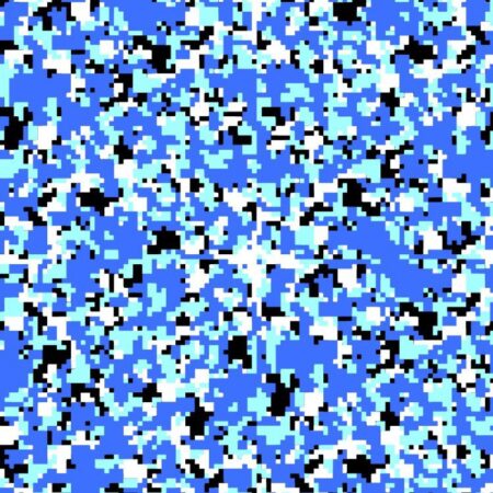 Digital Blue and Cyan Camouflage