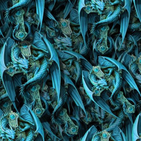 Dragon Cross Teal