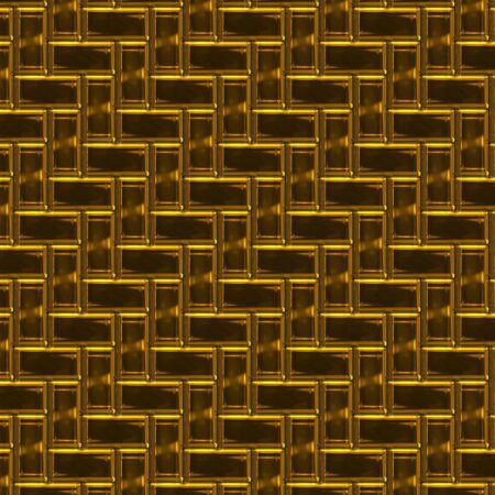 Gold Herringbone