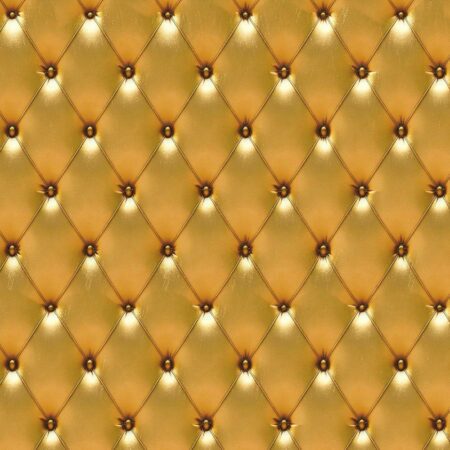 Gold Tufted Leather