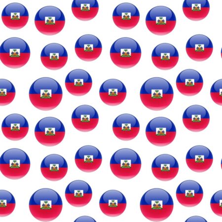 Haitian Flag Round