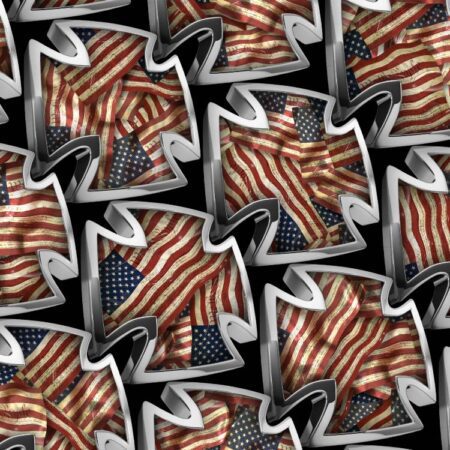 Iron Cross Mask US Flag