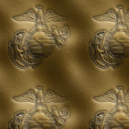 Marine Corps Embossed Leather