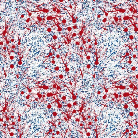 Paint Spatter Red Blue