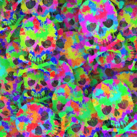 Paintball Spattered Skulls