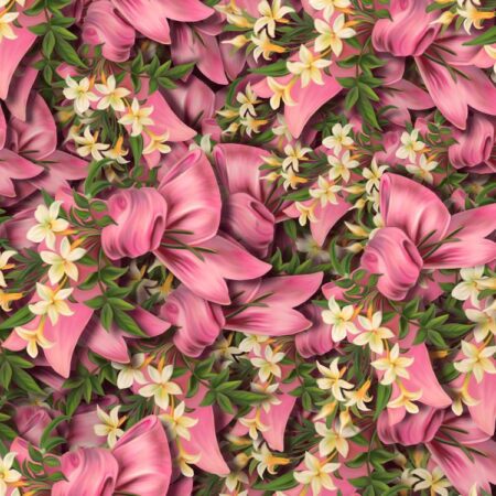 Pink Ribbons and Flowers