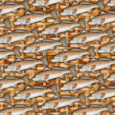 Red Fish Basket Weave