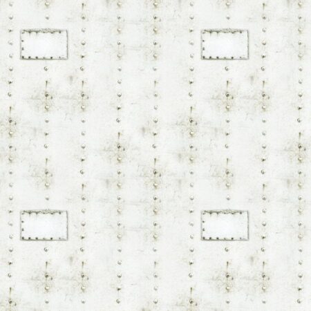 Riveted White Aluminum Patches