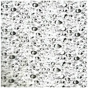 Dark Silver Water Droplets