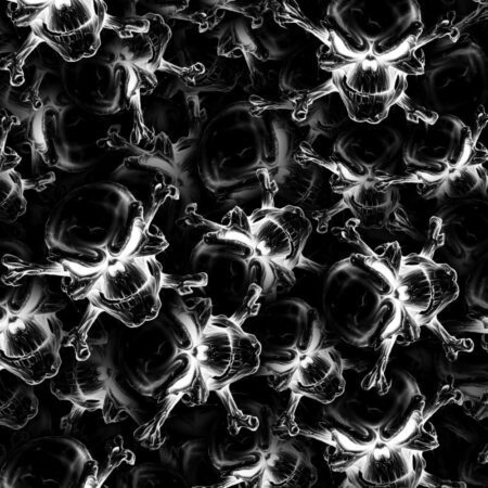 Black Skull and Cross Bones