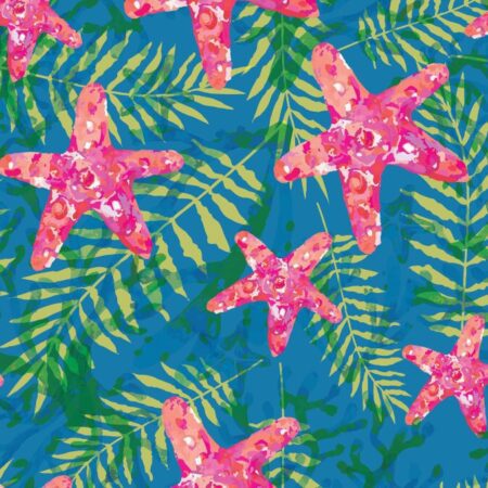 Summer Sea Stars Blue