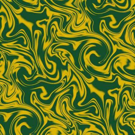 Swirled Paint Green and Gold