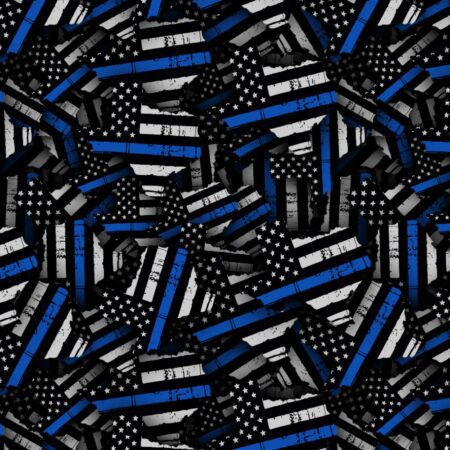 Blue Line Texas Flag