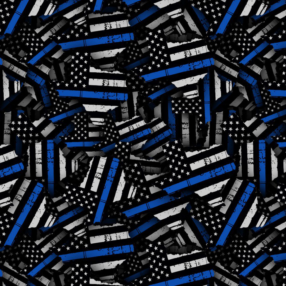 Blue Line Texas Flag