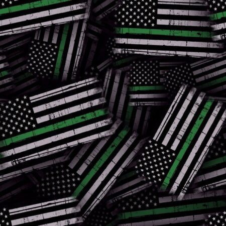 Thin Green Line US Flag
