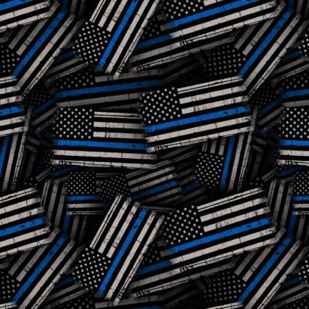 Blue Line American Flag