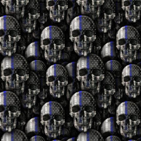Blue Line Skulls