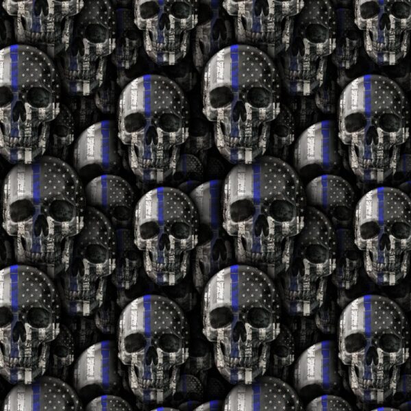 Blue Line Skulls