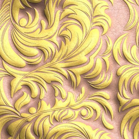 Tooled Rose Gold Leather