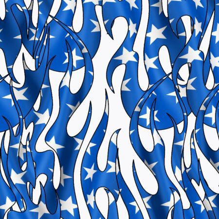 Tribal Flames US Flag 19