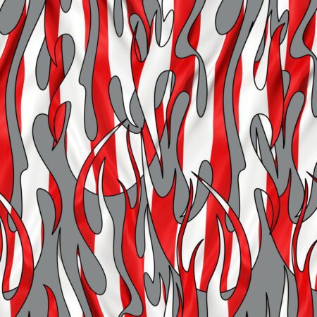 Tribal Flames US Flag 22