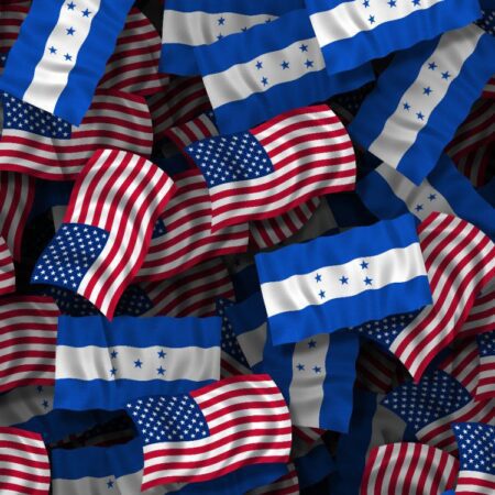 US and Honduras Flags