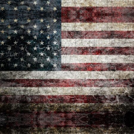 US Flag Grunge