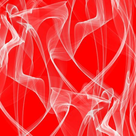 White on Red Smoke
