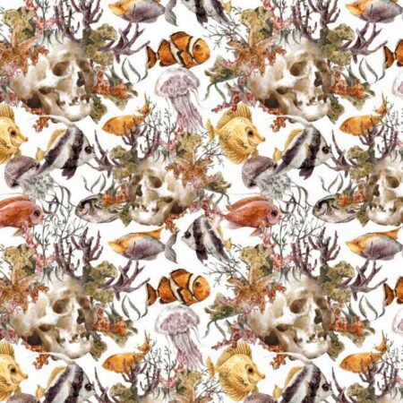 Underwater Skulls Pattern