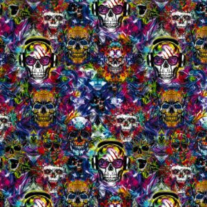 Tie Dye Skulls